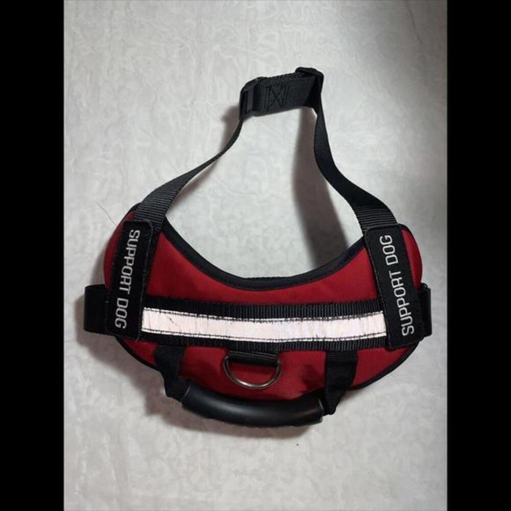 Support Dog Vest - Reflective Harness with Adjustable‎ Strap Size Medium
